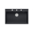 MARC 110 WORKSTATION GraniteQ zlewozmywak 1-komorowy 760*500*220 mm black diamond + syfon push to open + dozownik stal szcz.+ wkładka ociekowa+ Qmata