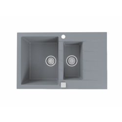 CADIT 70 kol. 81 BETON (790x500) zlew Granital 1,5 kom. z syfonem POP-UP 3 1/2"