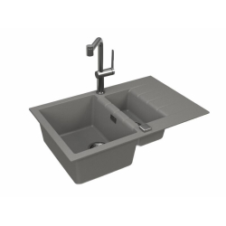 CADIT 70 kol. 81 BETON (790x500) zlew Granital 1,5 kom. z syfonem POP-UP 3 1/2