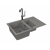 CADIT 70 kol. 81 BETON (790x500) zlew Granital 1,5 kom. z syfonem POP-UP 3 1/2