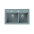 ATROX 50 kol. 81 Beton zlew Granital 2 kom. z syfonem POP-UP 3 1/2"
