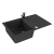 CADIT 20 kol. 91 CZARNY (790x500) zlew Granital 1 kom. z syfonem POP-UP 3 1/2