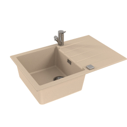 CADIT 20 kol. 22 PIASKOWY (790x500) zlew Granital 1 kom. z syfonem POP-UP 3 1/2