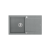 QUADRON EVAN 111 GraniteQ zlewozmywak z syfonem Push 2 Open 1-komorowy z/o (860x500x210) silver stone / elementy stalowe