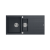 QUADRON EVAN 156 GraniteQ zlewozmywak z syfonem Push To Open 1,5-komorowy z/o (1000x500x210; kom. 420x480) black diamond / elementy stalowe