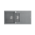 QUADRON EVAN 156 GraniteQ zlewozmywak z syfonem Push To Open 1,5-komorowy z/o (1000x500x210; kom. 420x480) silver stone / elementy stalowe