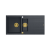 QUADRON EVAN 156 GraniteQ zlewozmywak z syfonem Push To Open 1,5-komorowy z/o (1000x500x210; kom. 420x480) black diamond / elementy złote