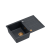 MORGAN 111 GraniteQ zlewozmywak black diamond z syfonem Push To Open 1-komorowy z/o / elementy miedziane