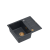 MORGAN 116 GraniteQ zlewozmywak black diamond z syfonem Push To Open kol. miedziany 1-komorowy z/o + zaczepy 4 szt