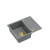 MORGAN 116 GraniteQ zlewozmywak silver stone z syfonem Push To Open kol. złoty 1-komorowy z/o + zaczepy 4 szt