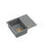 MORGAN 116 GraniteQ zlewozmywak silver stone z syfonem Push To Open kol. miedziany 1-komorowy z/o + zaczepy 4 szt