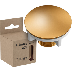 Zaślepka do otworu pod baterię/dozownik PVD MIEDZIANY O 44 mm