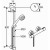 Bateria Kludi ZENTA SHOWER 605760500 chrom