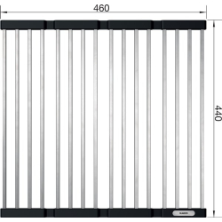 Mata uniwersalna BLANCO stal nierdzewna 460 x 440 mm 238 483