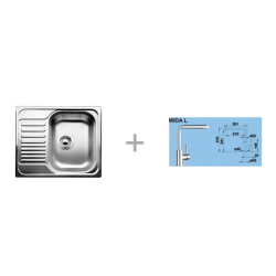 Zestaw 03-D 25 TIPO 45 S Mini + MILA chrom