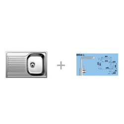 Zestaw 04-D 25 TIPO 45 S Compact + MILA chrom