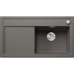Zlewozmywak Blanco ZENAR 5 S PRAWA WULKANICZNY SZARY Z KORKIEM INFINO 527 365