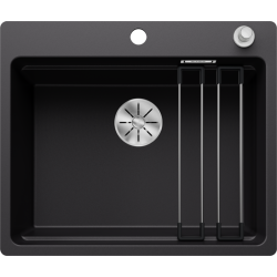 Zlewozmywak Blanco ETAGON 6-F z korkiem automatycznym InFino antracyt 527 675