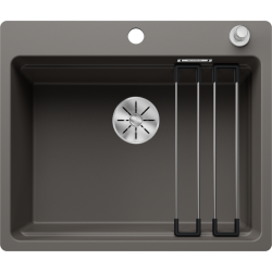 Zlewozmywak Blanco ETAGON 6-F z korkiem automatycznym InFino wulkaniczny szary 527 677