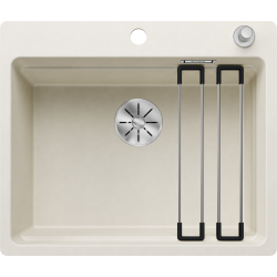 Zlewozmywak Blanco ETAGON 6-F z korkiem automatycznym InFino delikatny biały 527 681