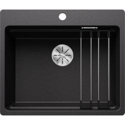 Zlewozmywak Blanco ETAGON 6-F z korkiem InFino czarny 527 682