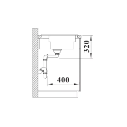 Zlewozmywak Blanco ETAGON XL 6 S Silgranit tartufo prawa, korek auto., InFino, PushControl, szyny 528 098