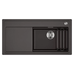 Zlewozmywak Blanco ETAGON XL 6 S Silgranit kawowy prawa, korek auto., InFino, PushControl, szyny 528 097