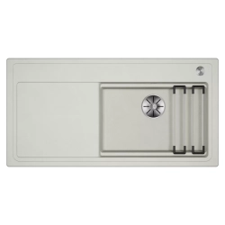 Zlewozmywak Blanco ETAGON XL 6 S Silgranit delikatny biały prawa, korek auto., InFino, PushControl, szyny 528 099