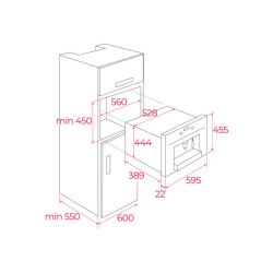 Ekspres do zabudowy Teka CLC 85-G1 GM 111630007