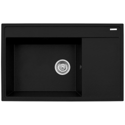 Zlewozmywak Pyramis CAMEA 79x50 1B 1D karbon 070058501