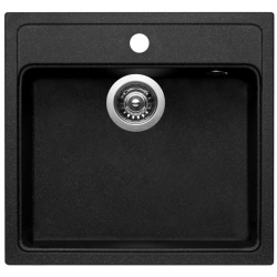 Zlewozmywak Pyramis CAMEA 50x53 1B czarny 070007601
