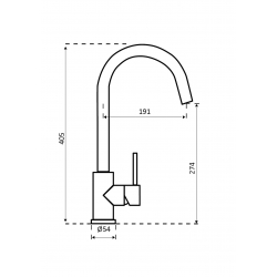 Bateria Reginox CANO złoto R30509