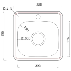 Zlewozmywak Melanstar HD3838S stal nierdzewna satyna