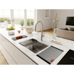 Bateria Franke Mythos Masterpiece pull-out spray stal szlachetna 115.0711.554