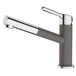 Bateria FRANKE Orbit Wyciągana wylewka chrom/kamienny szary 115.0623.141