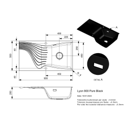 Zlewozmywak Reginox LYON 900 PURE BLACK