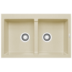 Zlewozmywak Pyramis ALAZIA 79x50 2B mokka 079811202