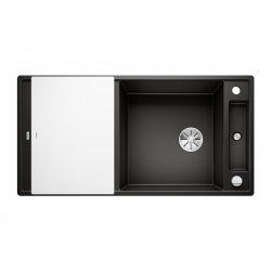 Zlewozmywak Blanco AXIA III XL 6 S z deską szklaną z korkiem aut. InFino Odwracalny Czarny 525 857