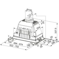 Okap kuchenny Franke Box FBI 525 BK PLUS 305.0757.779