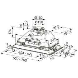 Okap kuchenny Franke Box Box FBI XS HCS 305.0599.509