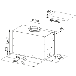 Okap kuchenny Franke Box Flush Evo FBFE 305.0665.366