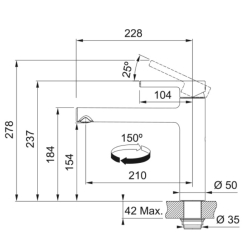 Bateria FRANKE Centro chrom 115.0600.095