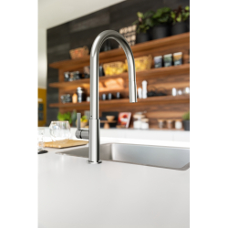 Bateria Franke Maris Slim Clear Water J pull-out chrom 120.0730.870