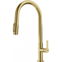 Bateria Franke Maris Slim Clear Water J pull-out złota 120.0736.601