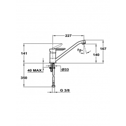 Bateria Teka CROMO TG piaskowy beż 81913620S