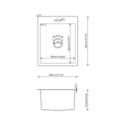Zlewozmywak Melanstar HD4050B stal nierdzewna PVD czarny mat