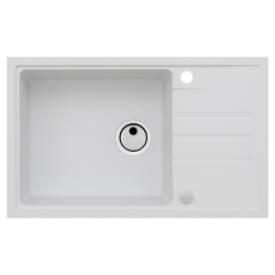 Zlewozmywak Alveus Intermezzo 130 biały 11 (78x48) z syfonem manualnym 1313011