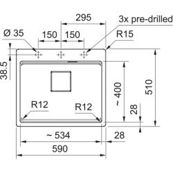 Zlewozmywak Franke Kanon KNG PRO 610-53 kamienny szary 114.0749.558