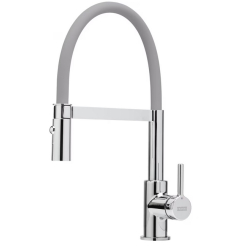 Bateria FRANKE Lina Wyciągana wylewka z prysznicem szary/chrom 115.0626.087