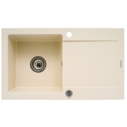 Zlewozmywak Pyramis MIDO 76x44 1B 1D wanilia 070054501